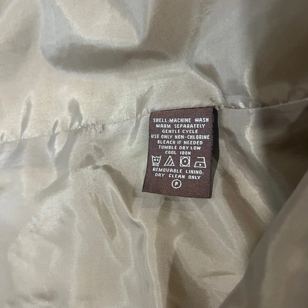 Levi Strauss Mens Canvas Chore Coat Tan Brown Corduroy Collar Field Jacket XL